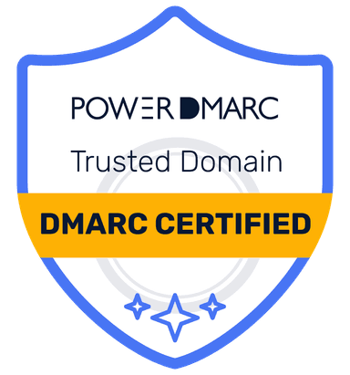 PowerDMARC DMARC Certified — run a free DMARC check